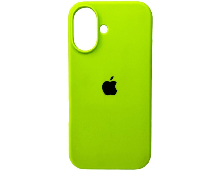 Чехол-силикон оригинал Full Soft Matte iPhone 16 Plus (Зеленый / Party Green)