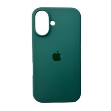 Чехол-силикон оригинал Full Soft Matte iPhone 16 Plus (Зеленый / Pine Green)