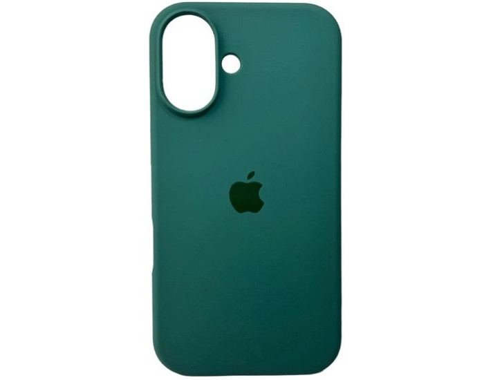 Чехол-силикон оригинал Full Soft Matte iPhone 16 Plus (Зеленый / Pine Green)