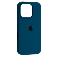 Чехол-силикон оригинал Full Soft Matte iPhone 16 Pro, Blue cobalt