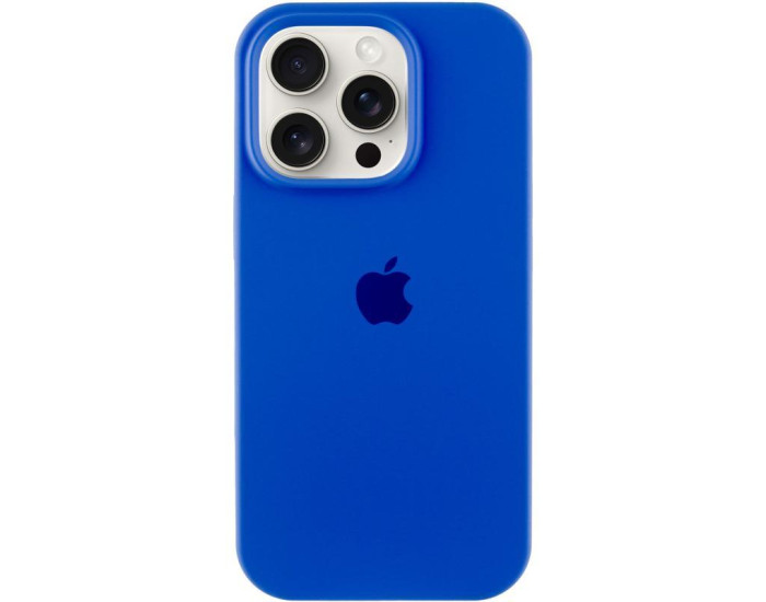 Чехол-силикон Case Full Protective iPhone 16 Pro (Синий / Capri Blue)