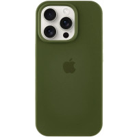 Чехол-силикон оригинал Full Soft Matte iPhone 16 Pro (Зеленый / Dark Olive)