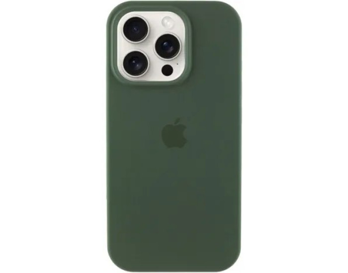 Чехол-силикон оригинал Full Soft Matte iPhone 16 Pro Max (Зеленый / Cyprus Green)