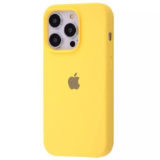 Чехол-силикон оригинал Full Soft Matte iPhone 16 Pro (Желтый / Yellow)