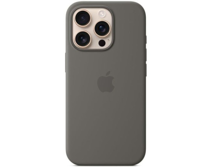 Чехол-силикон оригинал Full Soft Matte with Magsafe iPhone 16 Pro, Stone grey