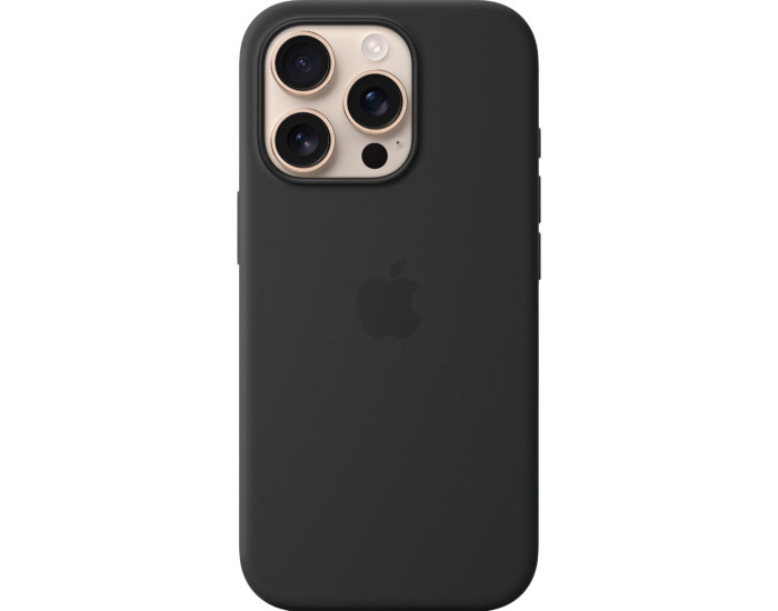 Чехол-силикон оригинал Full Soft Matte with Magsafe iPhone 16 Pro, Black