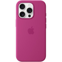 Чехол-силикон оригинал Full Soft Matte with Magsafe iPhone 16 Pro, Fuschia
