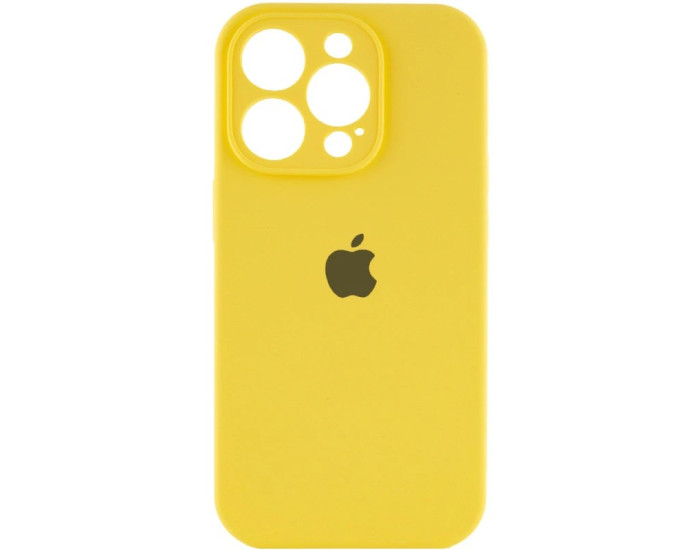 Чехол-силикон оригинал Full Camera Soft Matte iPhone 16 Pro (Желтый / Yellow)
