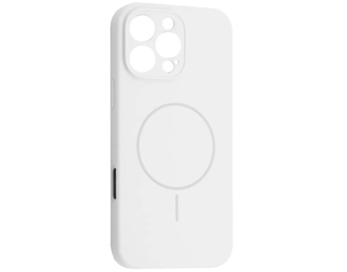 Чехол-силикон оригинал Full Camera Fine Ring MagSafe iPhone 16 Pro, белый