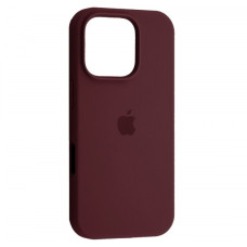 Чехол-силикон оригинал Full Soft Matte iPhone 16 Pro (Бордовый / Plum)