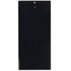 Дисплей с сенсорным экраном (модуль) Samsung S908 S22 Ultra 5G, черный с рамкой белой, сервисная упаковка, оригинал