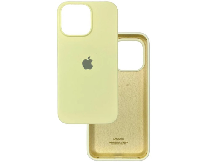 Чехол-силикон Case Full Protective iPhone 16 Pro (Желтый / Mellow Yellow)
