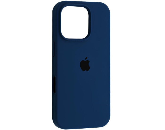 Чехол-силикон Case Full Protective iPhone 16 Pro (Синий / Deep navy)