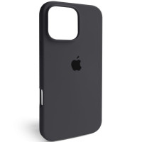 Чехол-силикон оригинал Full Soft Matte iPhone 16 Pro Max (Серый / Dark gray)