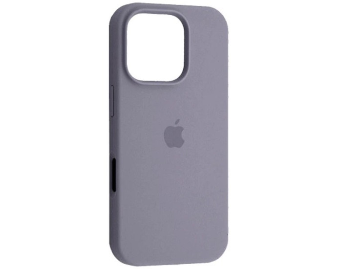 Чехол-силикон оригинал Full Soft Matte iPhone 16 Pro Max (Серый / Lavender Grey)