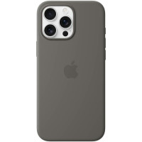 Чехол-силикон оригинал Full Soft Matte with MagSafe iPhone 16 Pro Max (Серый / Light Grey)