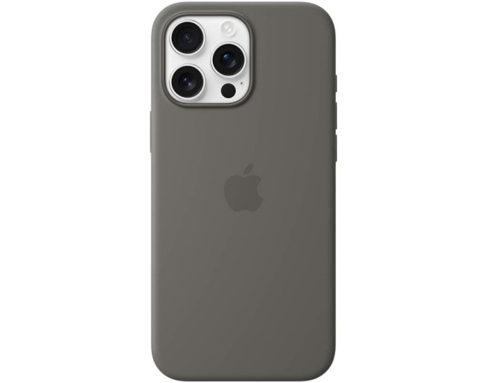 Чехол-силикон оригинал Full Soft Matte with MagSafe iPhone 16 Pro Max (Серый / Light Grey)