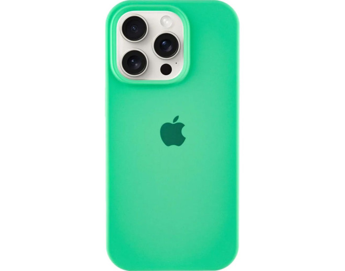 Чехол-силикон оригинал Full Soft Matte iPhone 16 Pro Max (Зеленый / Spearmint)