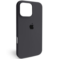 Чехол-силикон оригинал Full Soft Matte iPhone 16 Pro Max (Темно-серый / Dark Grey)