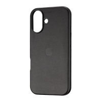 Чехол кожаный Leather Case MagSafe and Animation iPhone 16, Black
