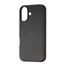 Чехол кожаный Leather Case MagSafe and Animation iPhone 16, Black
