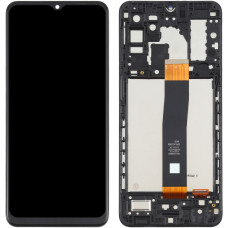 Дисплей с сенсорным экраном (модуль) Samsung A326 A32 5G, черный с рамкой, оригинал Rev0.0