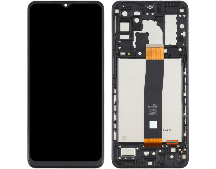 Дисплей с сенсорным экраном (модуль) Samsung A326 A32 5G, черный с рамкой, оригинал Rev0.0