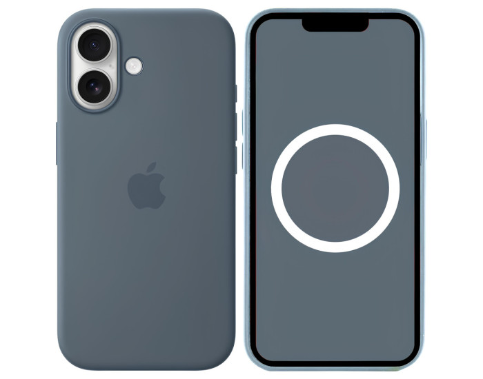Чохол-силікон оригінал Full Soft Matte with MagSafe and Animation iPhone 17, Anchor blue