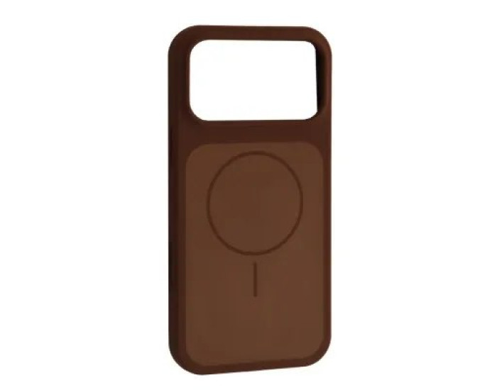 Чехол-силикон оригинал New Case with MagSafe iPhone 17 Pro, New brown