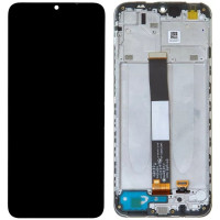 Дисплей с сенсорным экраном (модуль) Xiaomi Redmi 10A /9A /9C /9AT /Poco C3 /Umidigi A9 /A11 /A11S, черный с рамкой, оригинал