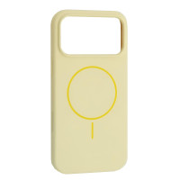 Чехол-силикон оригинал Silicone Case with MagSafe iPhone 17 Pro, Custard