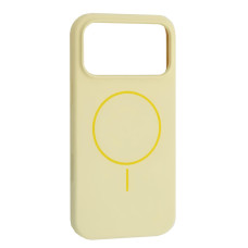 Чехол-силикон оригинал Silicone Case with MagSafe iPhone 17 Pro, Custard