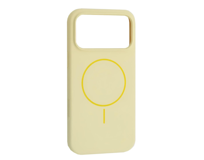Чехол-силикон оригинал Silicone Case with MagSafe iPhone 17 Pro, Custard