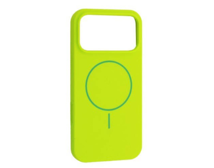 Чехол-силикон оригинал Silicone Case with MagSafe iPhone 17 Pro, Emerald green