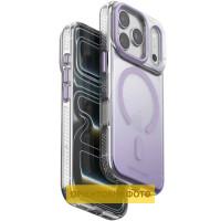 Чехол-силикон TPU+PC Puloka Resplendent with MagSafe iPhone 17, фиолетовый