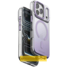 Чехол-силикон TPU+PC Puloka Resplendent with MagSafe iPhone 17, фиолетовый