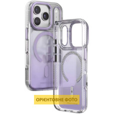 Чехол-силикон TPU+PC Puloka Resplendent with MagSafe iPhone 17, фиолетовый