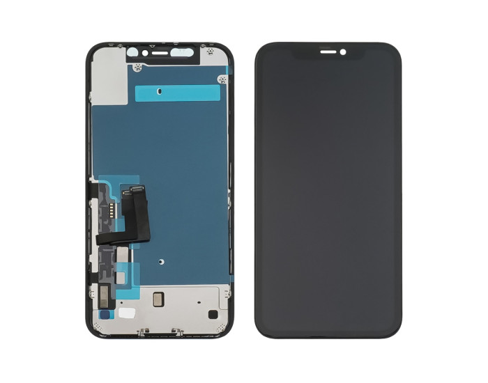 Дисплей з сенсорним екраном (модуль) iPhone 11, чорний, оригінал, FOG