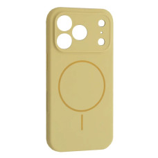 Чохол-силікон оригінал Full Camera Fine Ring MagSafe iPhone 17 Pro, Custard