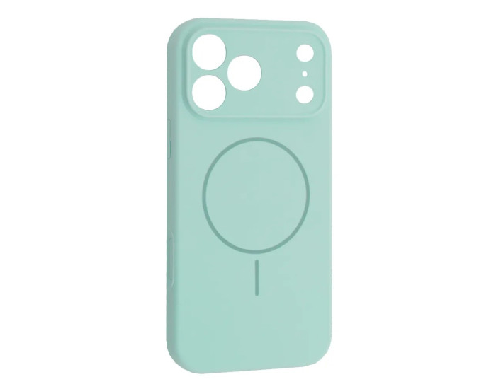 Чохол-силікон оригінал Full Camera Fine Ring MagSafe iPhone 17 Pro, Light cyan