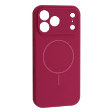 Чохол-силікон оригінал Full Camera Fine Ring MagSafe iPhone 17 Pro, Manyue red