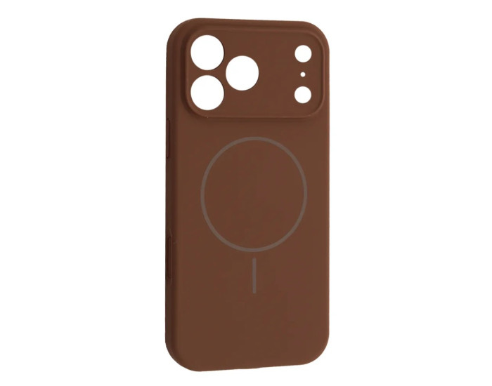 Чохол-силікон оригінал Full Camera Fine Ring MagSafe iPhone 17 Pro, New brown