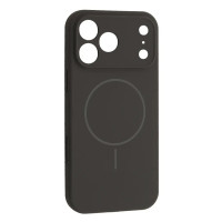 Чехол-силикон оригинал Full Camera Fine Ring MagSafe iPhone 17 Pro Max, Charcoal grey black