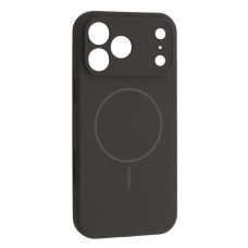 Чехол-силикон оригинал Full Camera Fine Ring MagSafe iPhone 17 Pro Max, Charcoal grey black