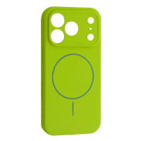 Чехол-силикон Full Camera Fine Ring MagSafe iPhone 17 Pro Max, Emerald green