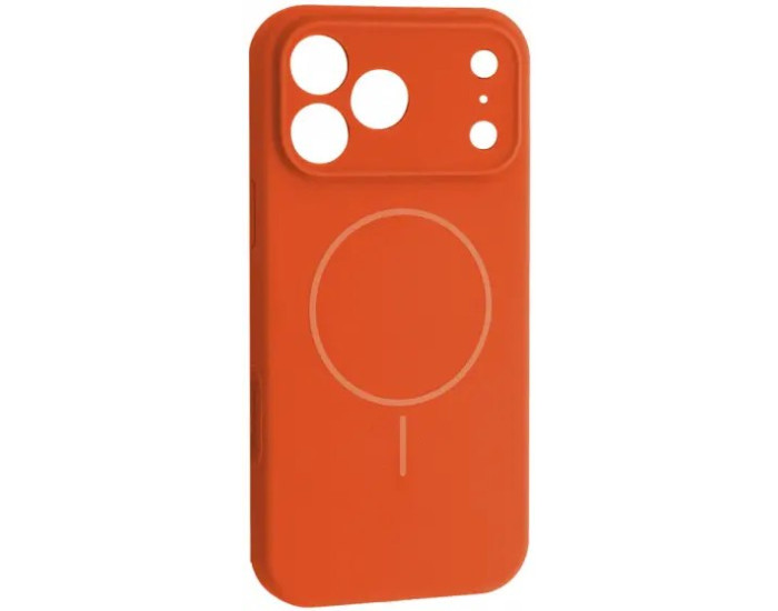 Чехол-силикон оригинал Full Camera Fine Ring MagSafe iPhone 17 Pro Max, Orange