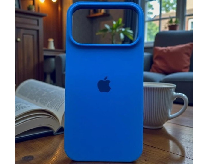 Чехол-силикон оригинал Case Full Protective iPhone 17 Pro Max, Capri blue