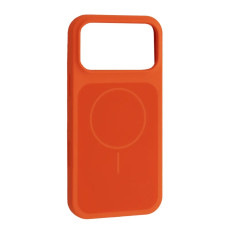 Чехол-силикон оригинал New Case with MagSafe iPhone 17 Pro Max, Hermes orange