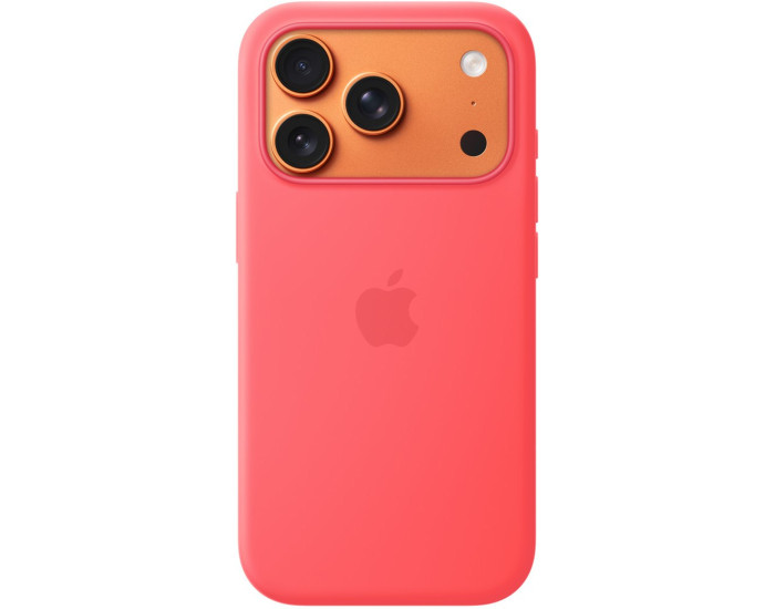 Чохол-силікон оригінал Full Soft Matte with Magsafe and Animation iPhone 17 Pro Max, яскрава гуава