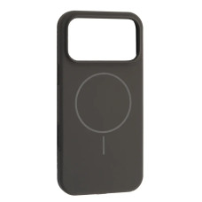 Чехол-силикон оригинал Full Soft Matte with MagSafe iPhone 17 Pro Max, Charcoal grey black